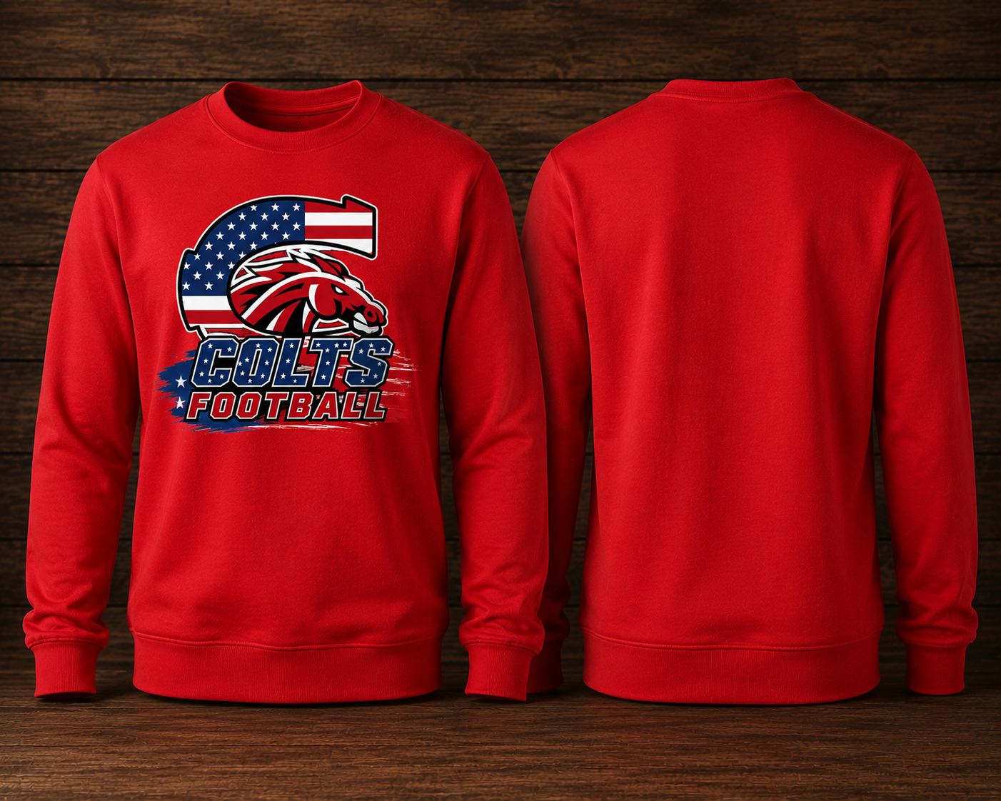 Classic Colts Football Crew Neck Sweatshirt