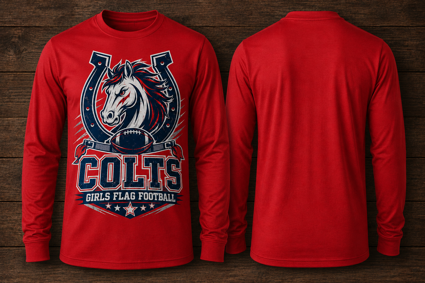 Girls Flag Secondary Long Sleeve Tee