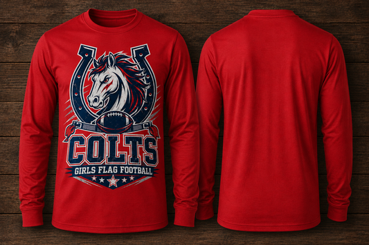 Girls Flag Secondary Long Sleeve Tee